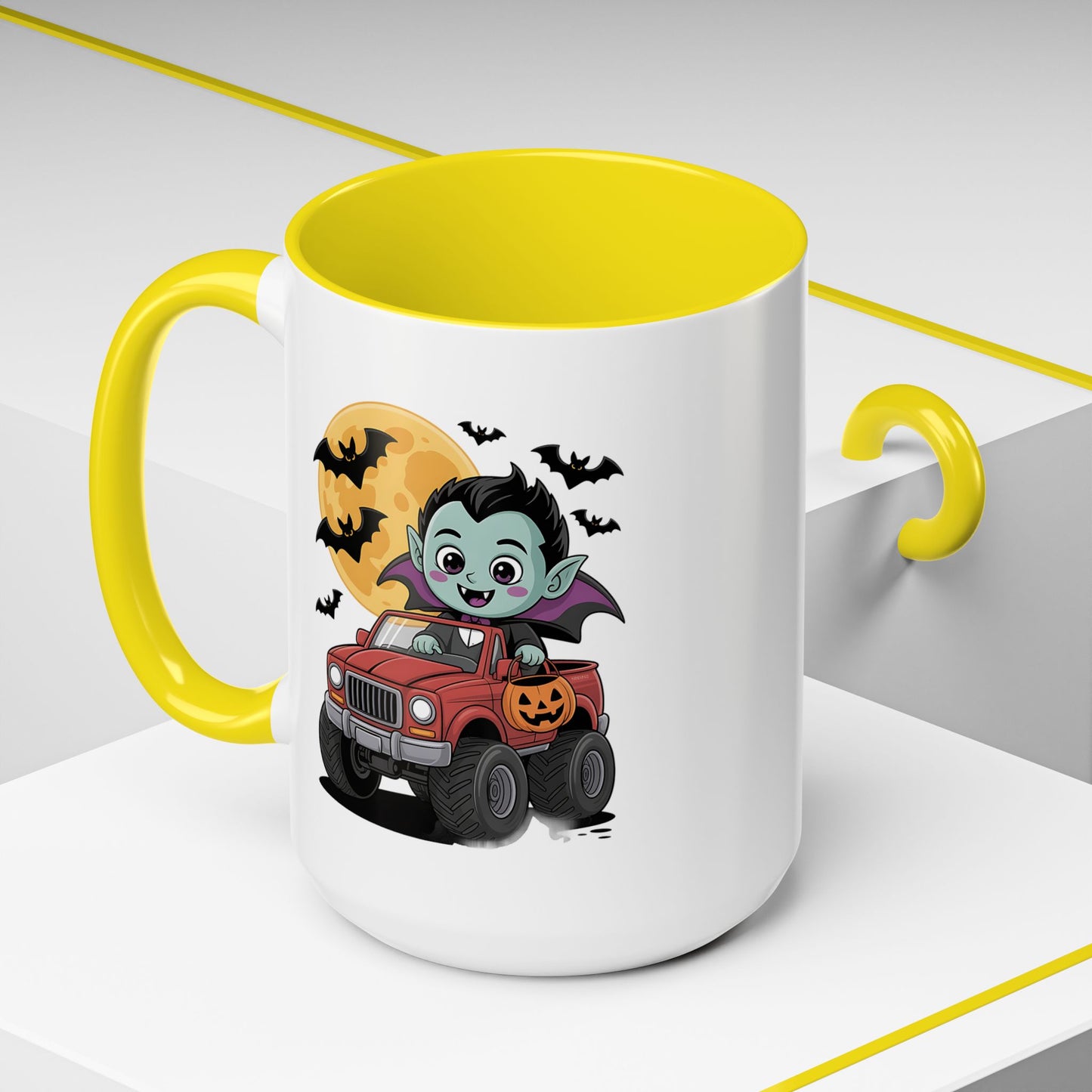 Halloween Mug - Driving Vampire