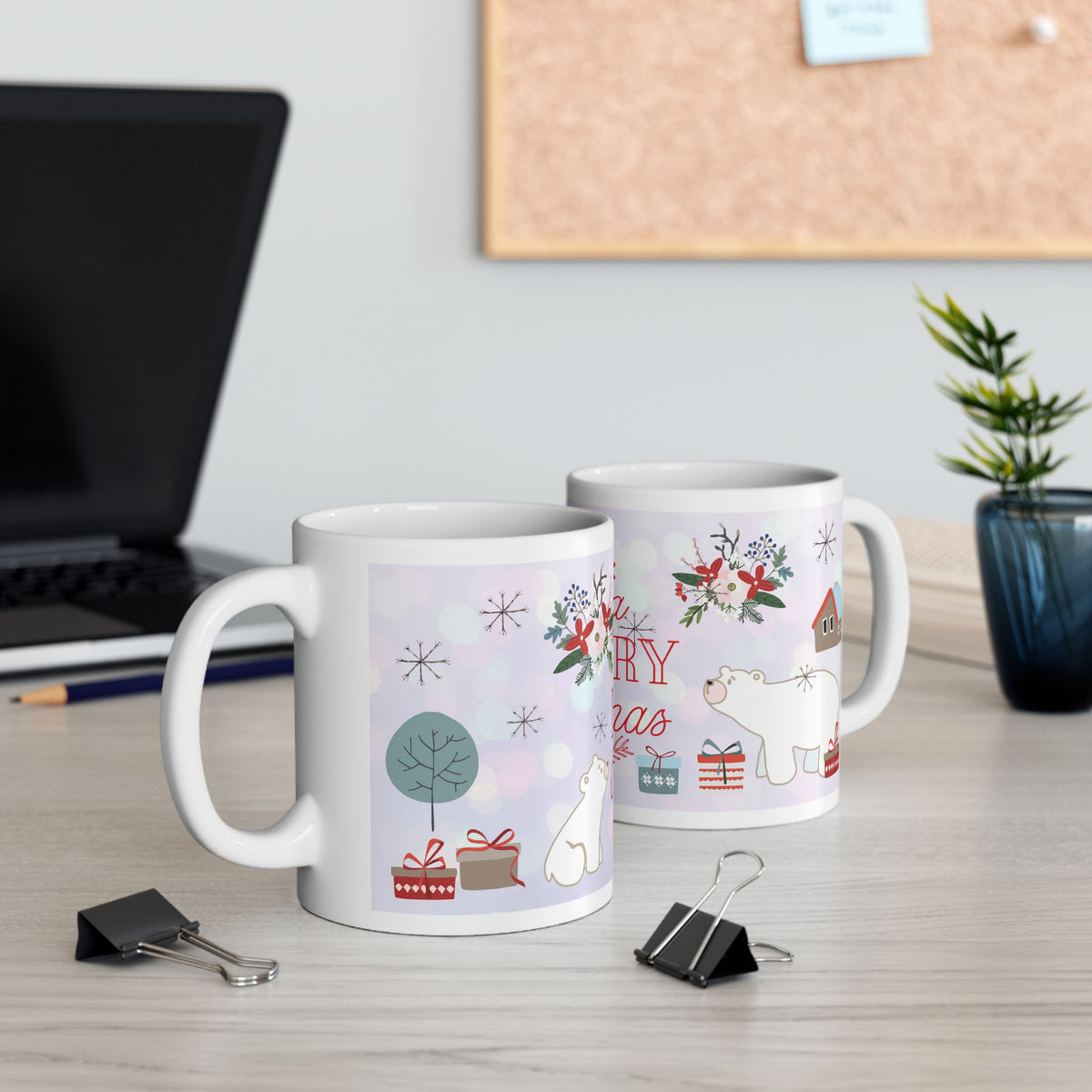 Chistmas Mug - Have a Merry Christmas Polar Bear Wrap