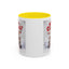 Christmas Mug - Merry Christmas Red Text Puppy Green & Red Top