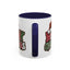 Christmas Mug - Merry Christmas Red Green & White Graffiti Hat