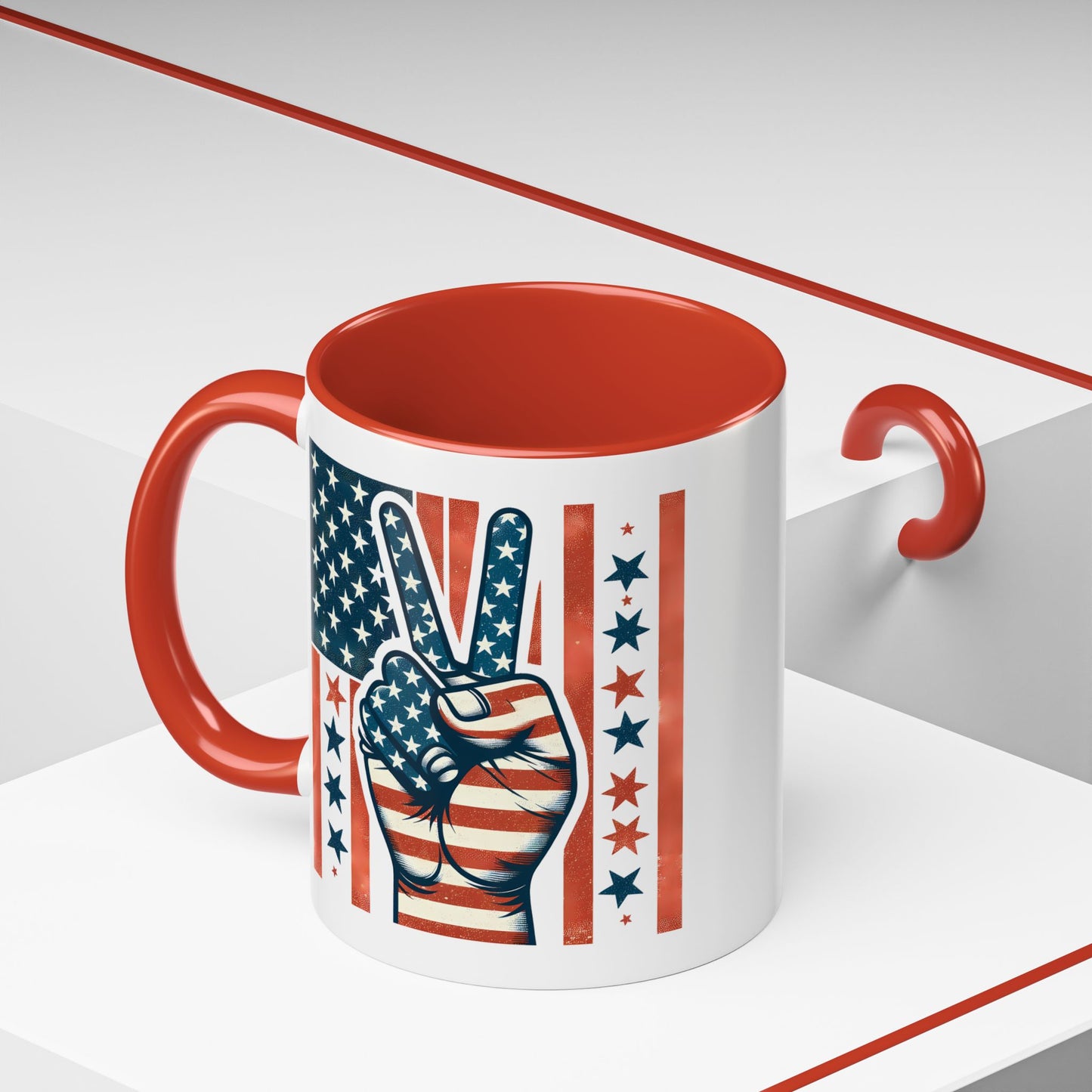 4th of July - Peace Sign Flag