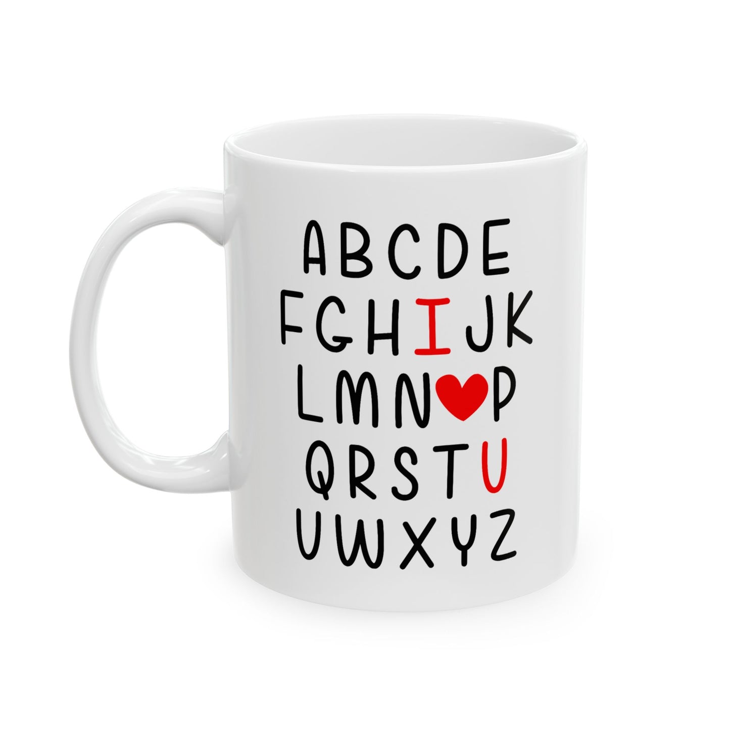 Valentine's Day Mug - I Love You Alphabet