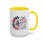 4th of July Mug - God Bless America Sunflower