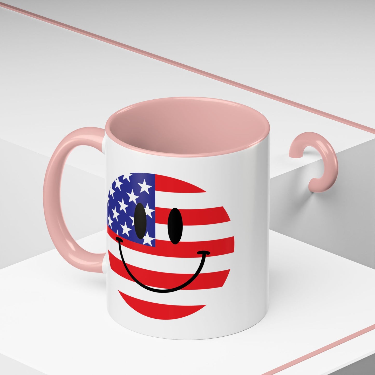 4th of July Mug - America Smiley Face