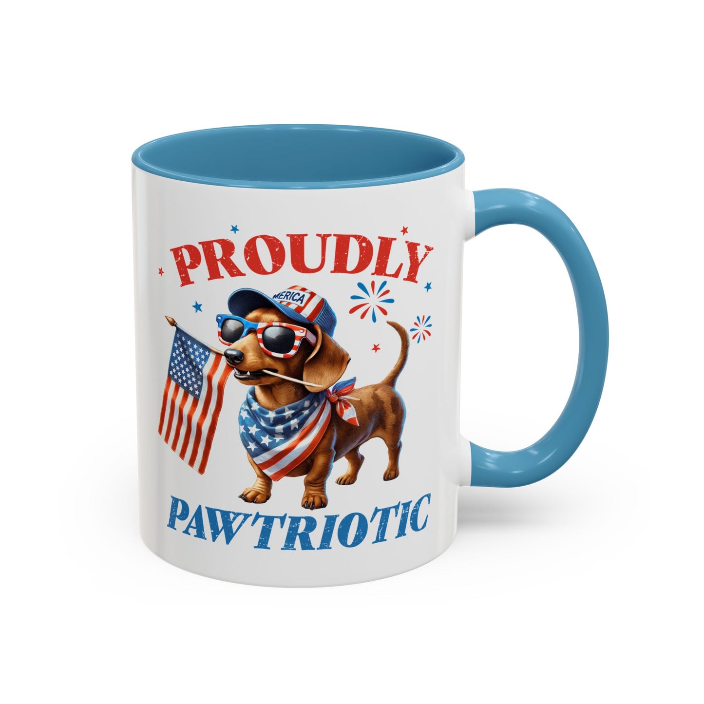 4th of July Mug - Proudly Pawtriotic Dog
