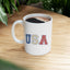 4th of July Mug - USA Red White & blue Stars