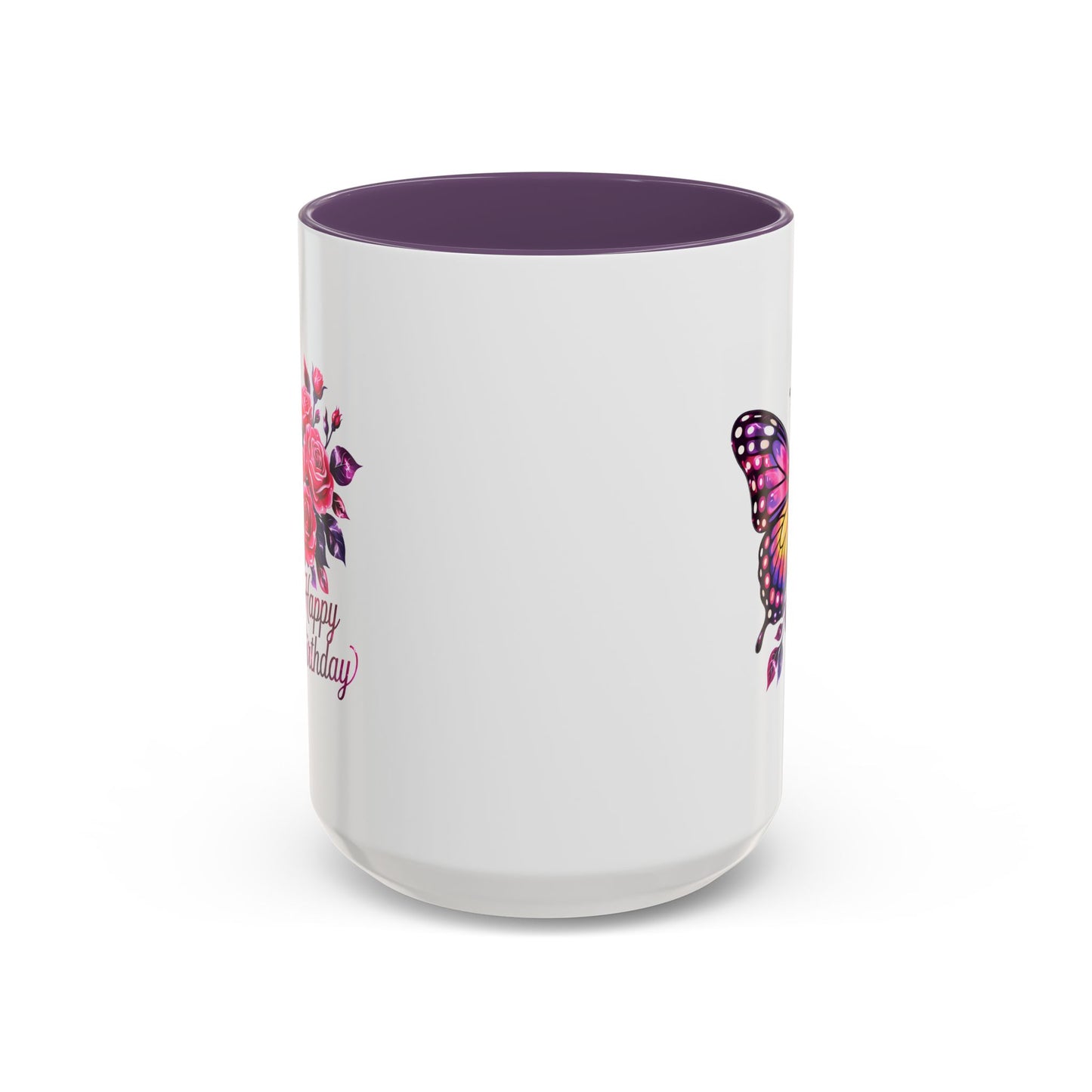 Birthday Mug - Butterfly Flowers