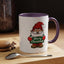 Christmas Mug - Merry Christmas White & Green Text Gnome Snow