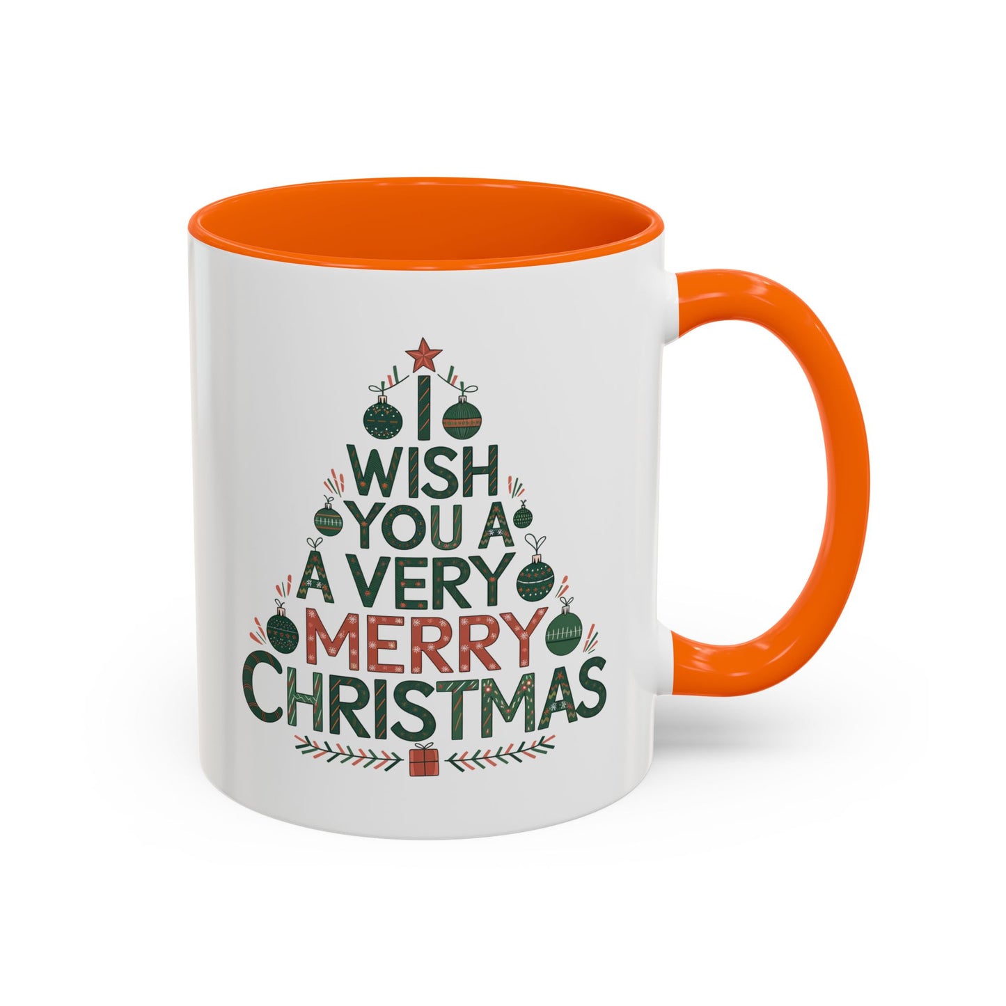 Christmas Mug - I Wish You a Merry Christmas Tree
