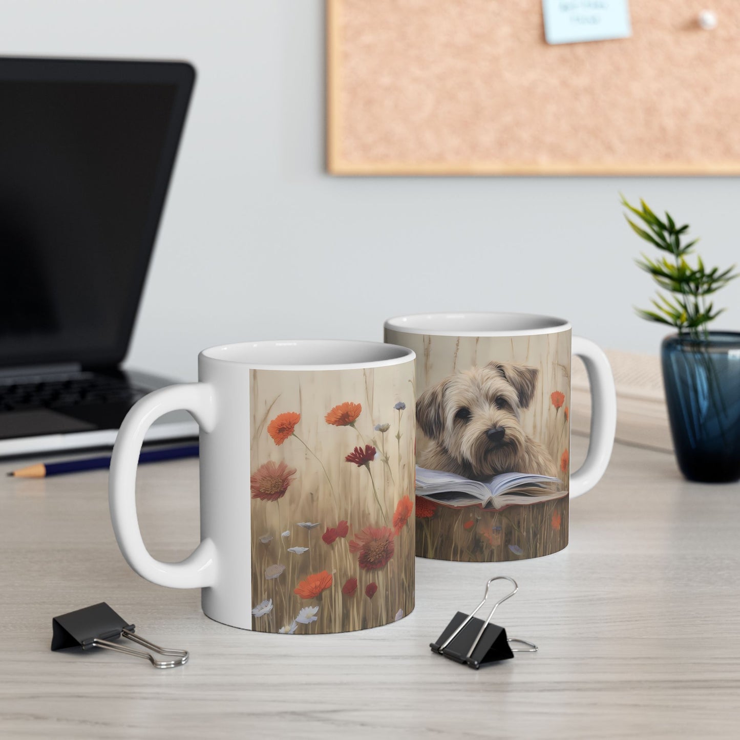 Artistic Mug - Felted Dog 3