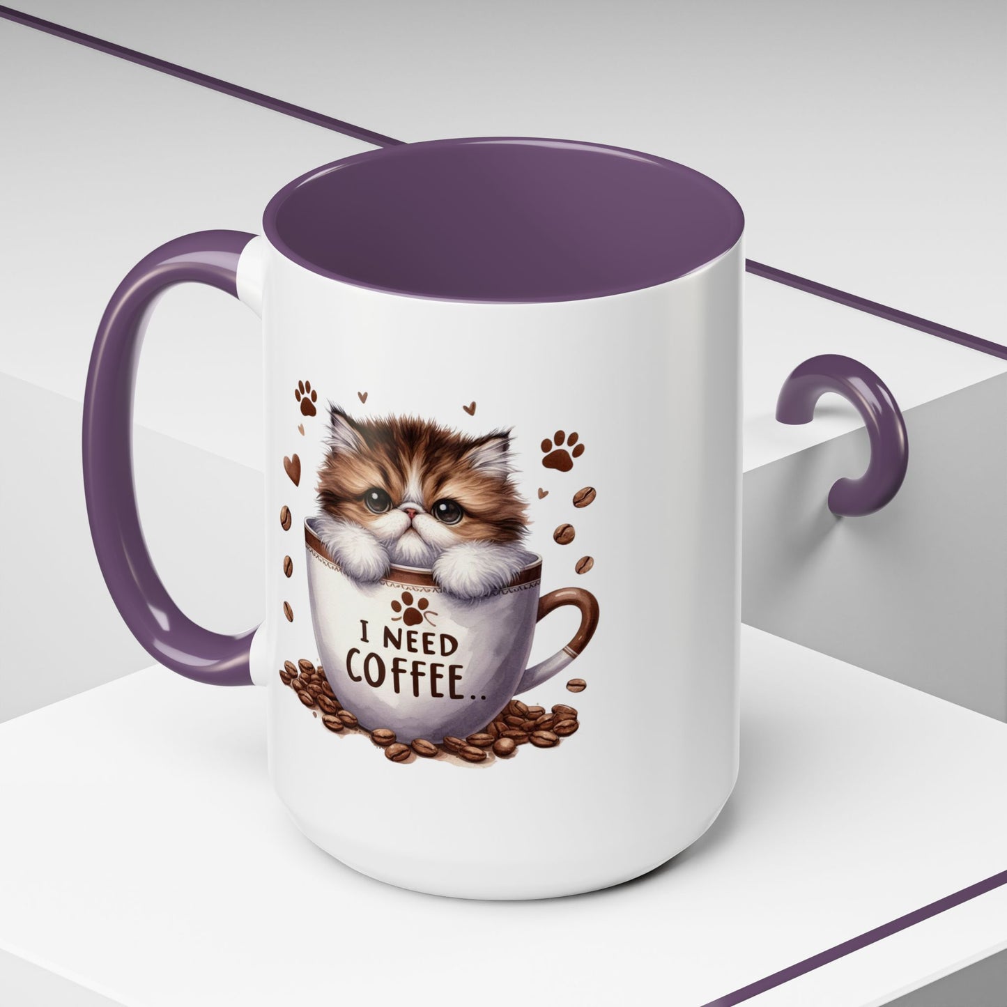 Animal Mug - I Need Coffee Kitten
