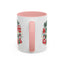 Christmas Mug - Happy Holidays and Merry Christmas Blue Green Yellow Red Text