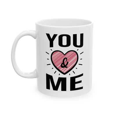 Anniversary Mug - You and Me Pink Heart