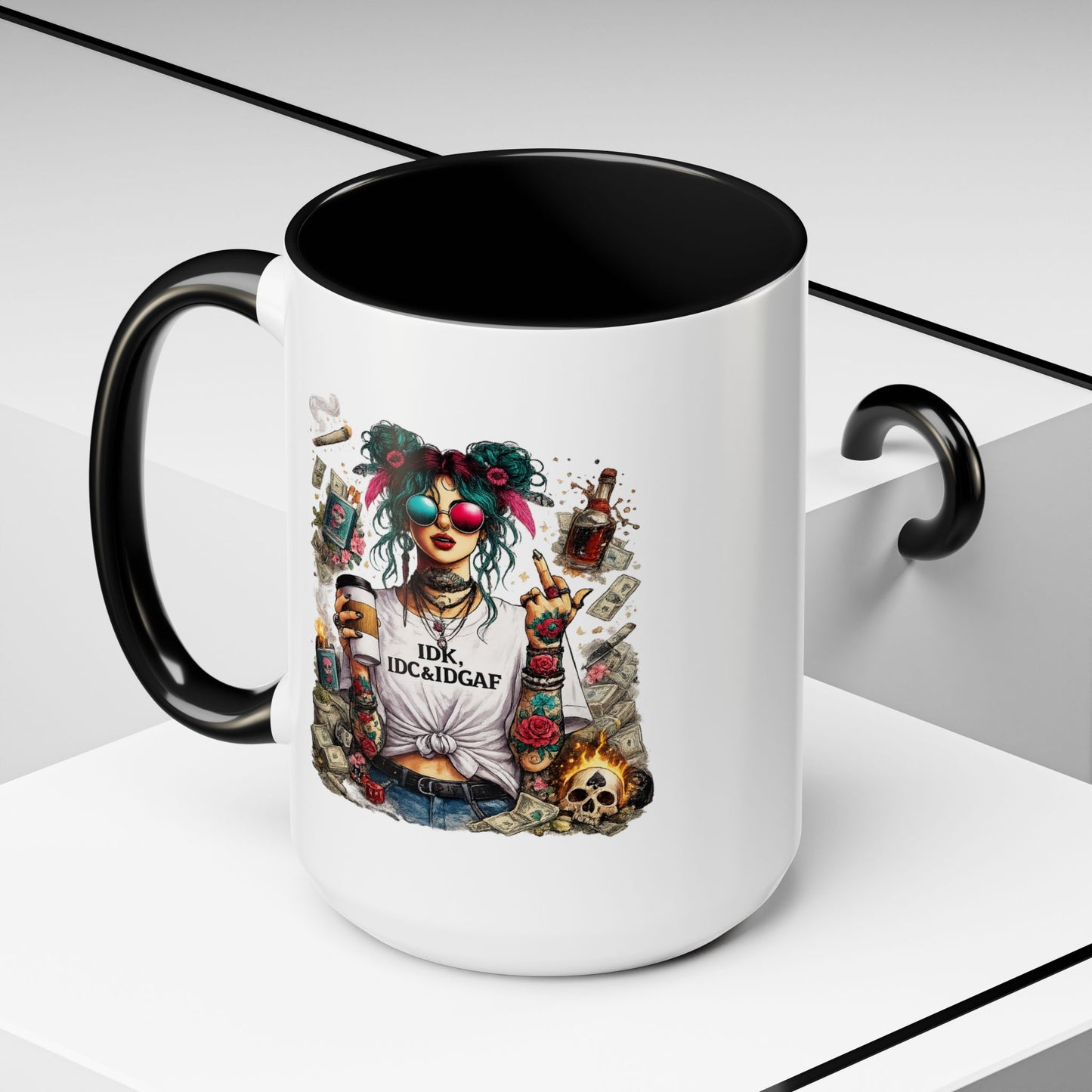 Humor Mug - The IDK IDC & IDGAF