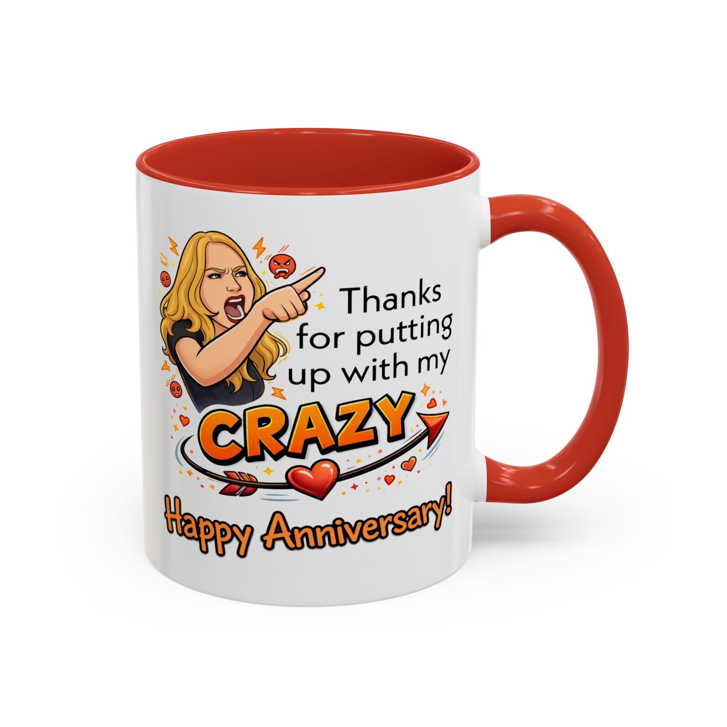 Anniversary Mug - Thanks For Putting Up