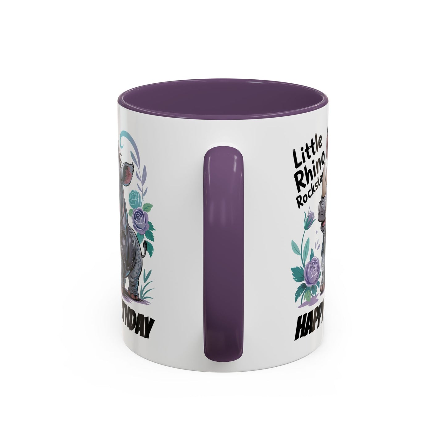 Birthday Mug - Happy Birthday Little Rhino Rockstar