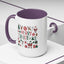 Christmas Mug - Merry Christmas Red White & Green Text Collage