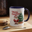 Christmas Mug - Merry Christmas Red Text Santa Tree Presents