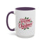 Christmas Mug - Merry Christmas Red Text Mistletoe