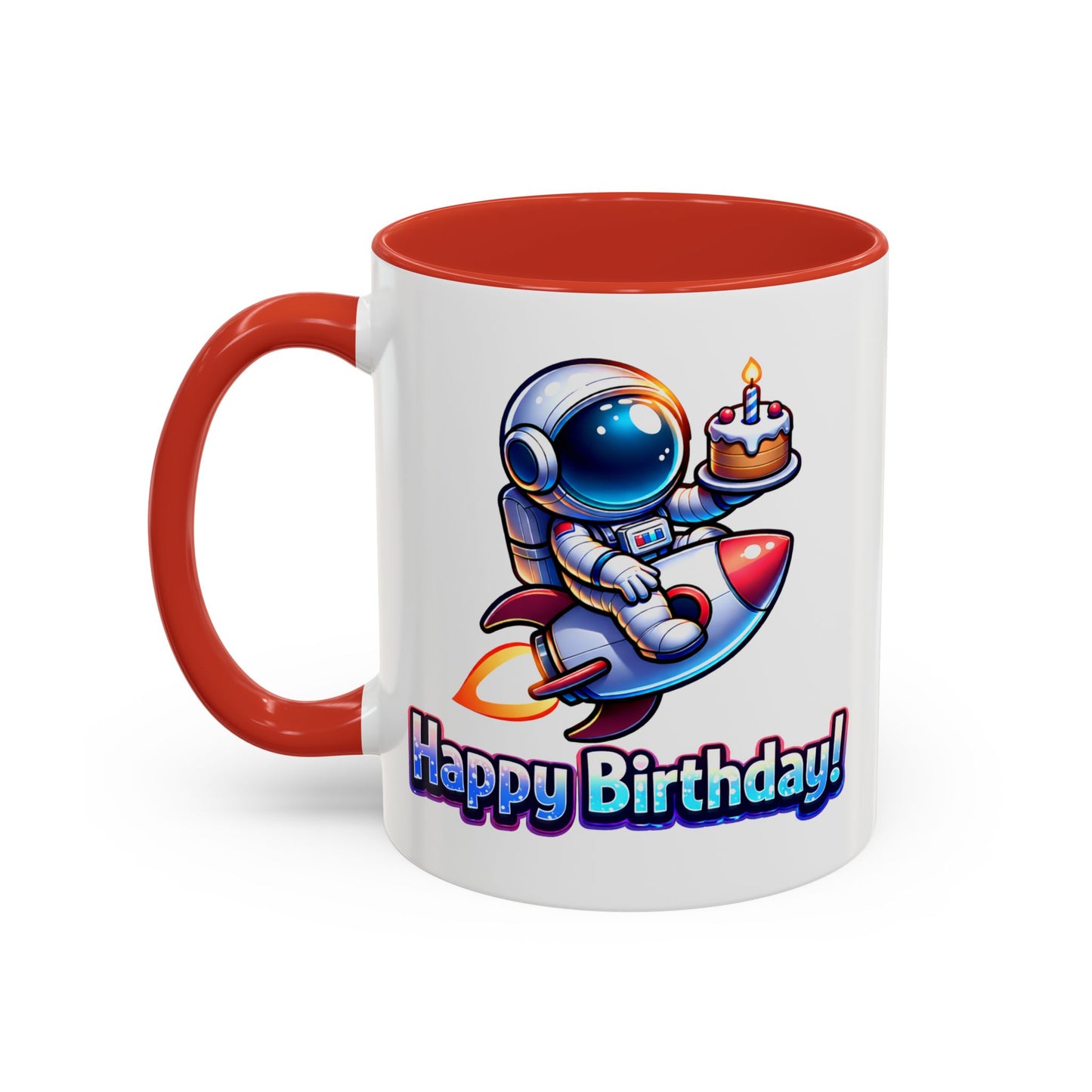 Birthday Mug - Astronaut Rocket
