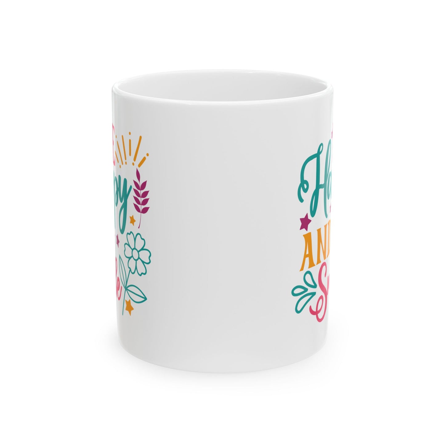 Motivation Mug - Be Happy and Smile