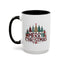 Christmas Mug - Merry Christmas Tartan Text Trees Presents