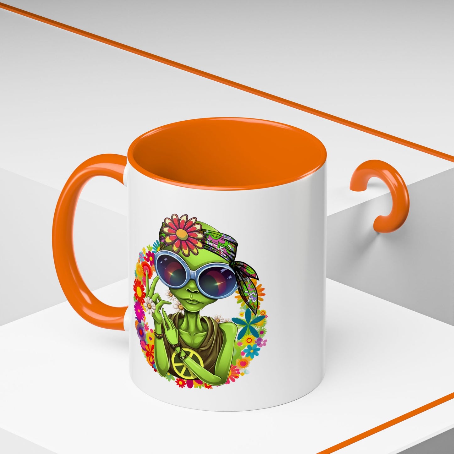 Alien Mug - Peace Hippy Alien