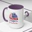 4th of July Mug - Friends Family Freedom Sunflower