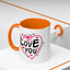 Valentine's Day Mug - Love You Heart Arrows