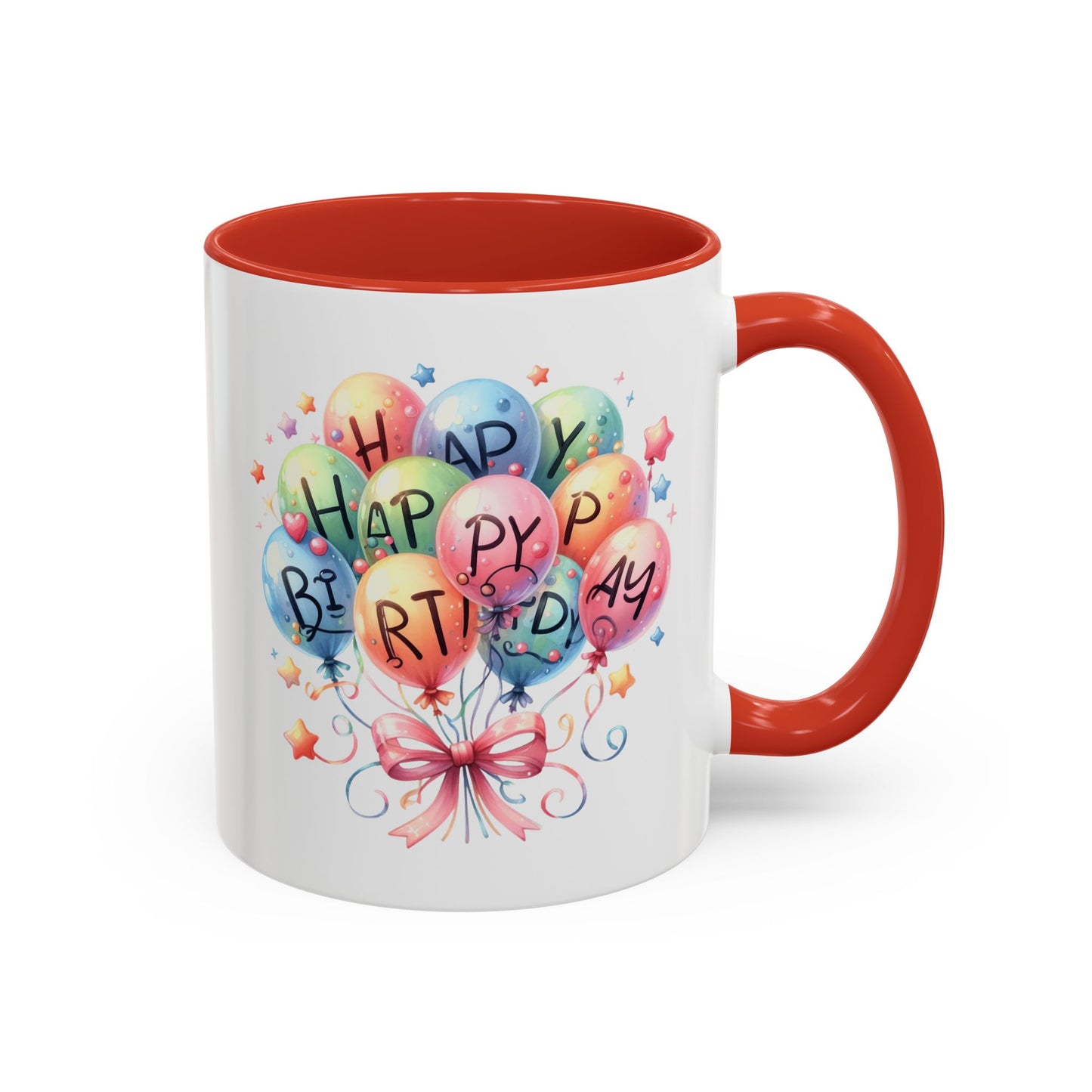 Birthday Mug - Happy Birthday Balloons