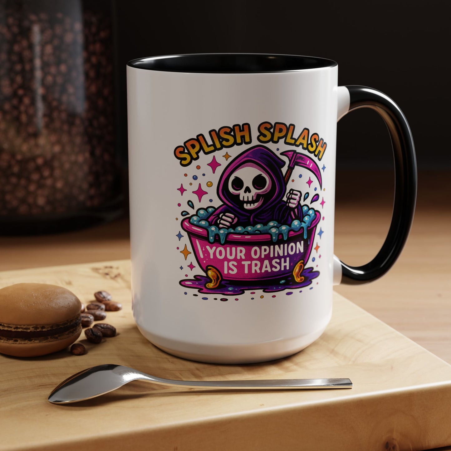Humor Mug - Splish Splash Your Opinion is Trash