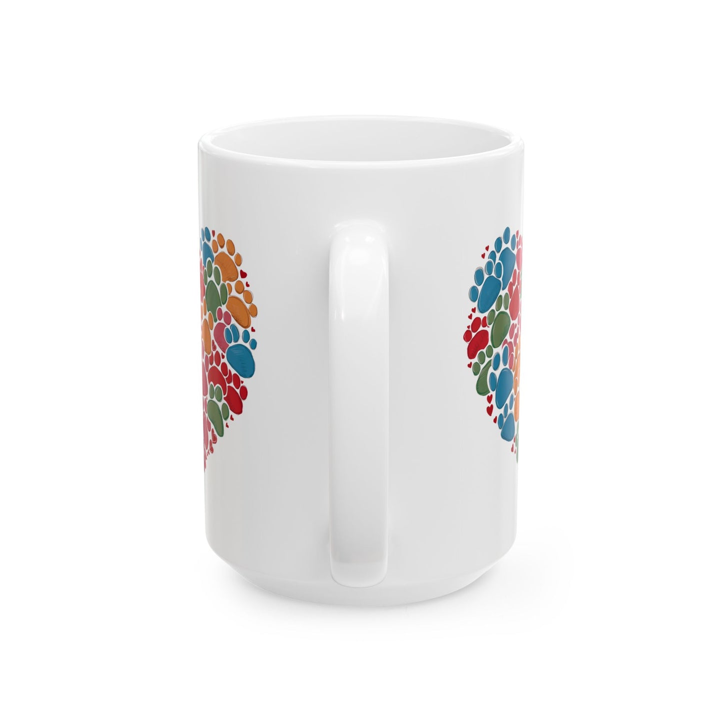 Animal Mug - Dog Paws Heart