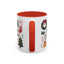 Christmas Mug - Merry Christmas Green Text Presents Tree Candy Cane