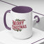 Christmas Mug - Merry Christmas Maroon & Green Text Decorations