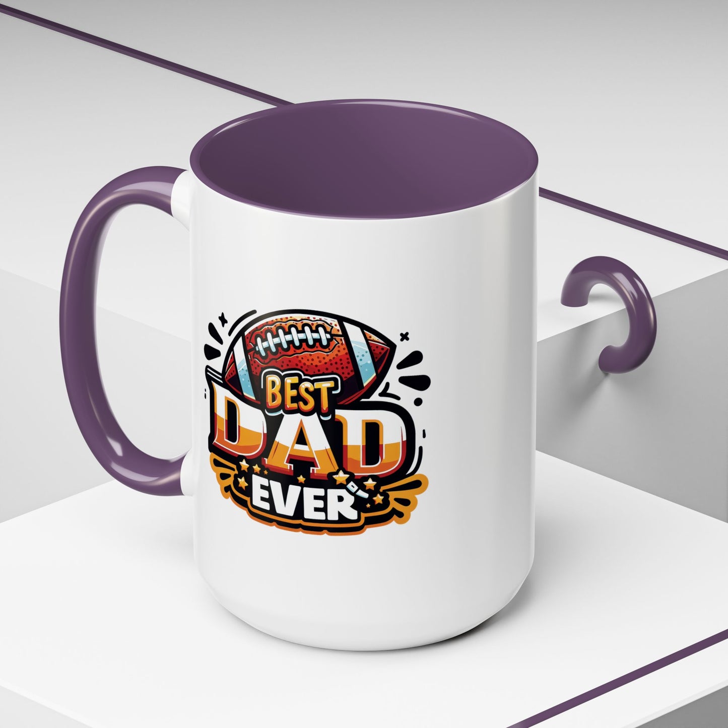 Father's Day Mug - Best Dad Ever Football