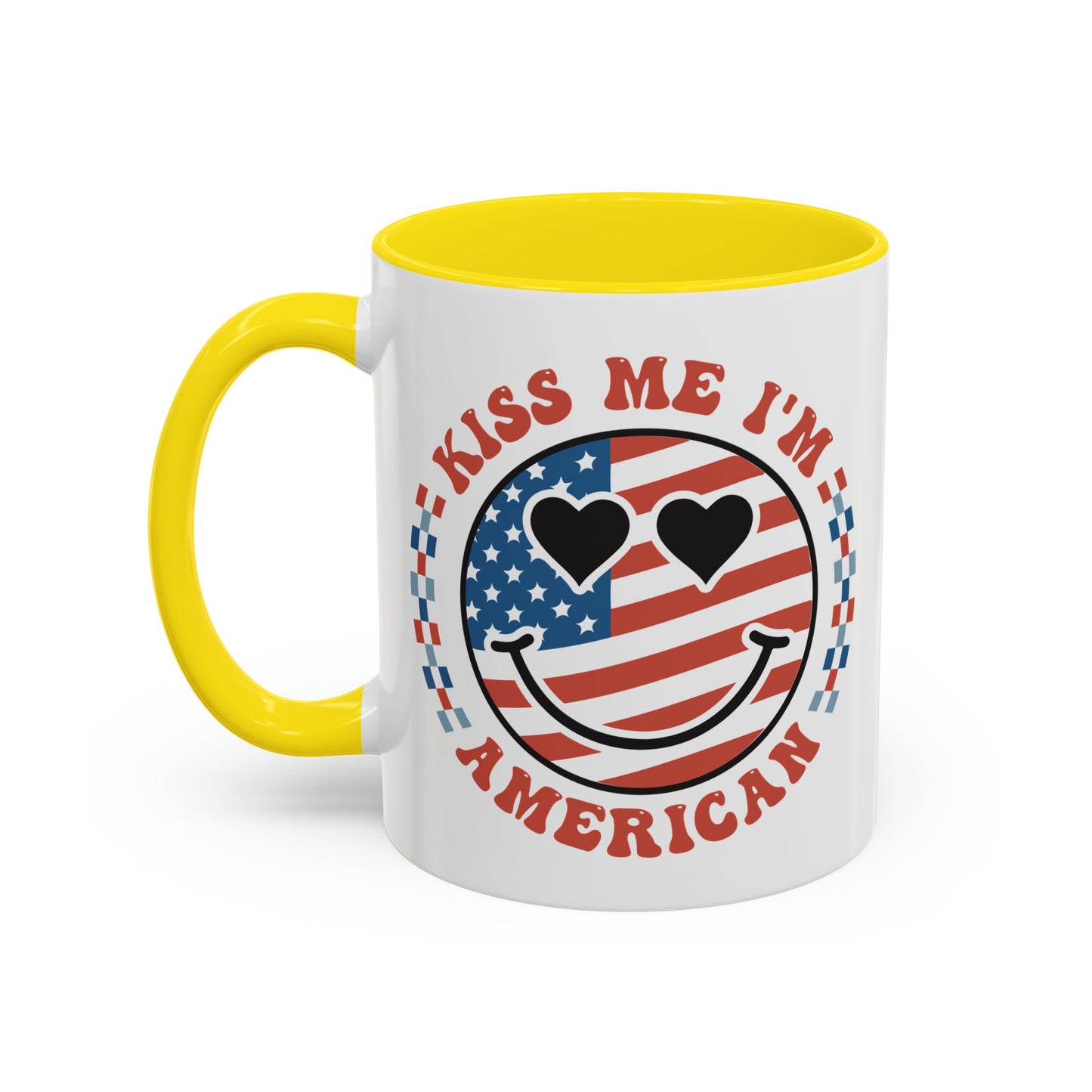 4th of July Mug - Kiss Me I'm American
