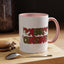 Christmas Mug - Merry Christmas Red & Green Text Hats Candy Canes