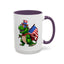 4th of July Mug - T Rex Dinosaur USA Flag