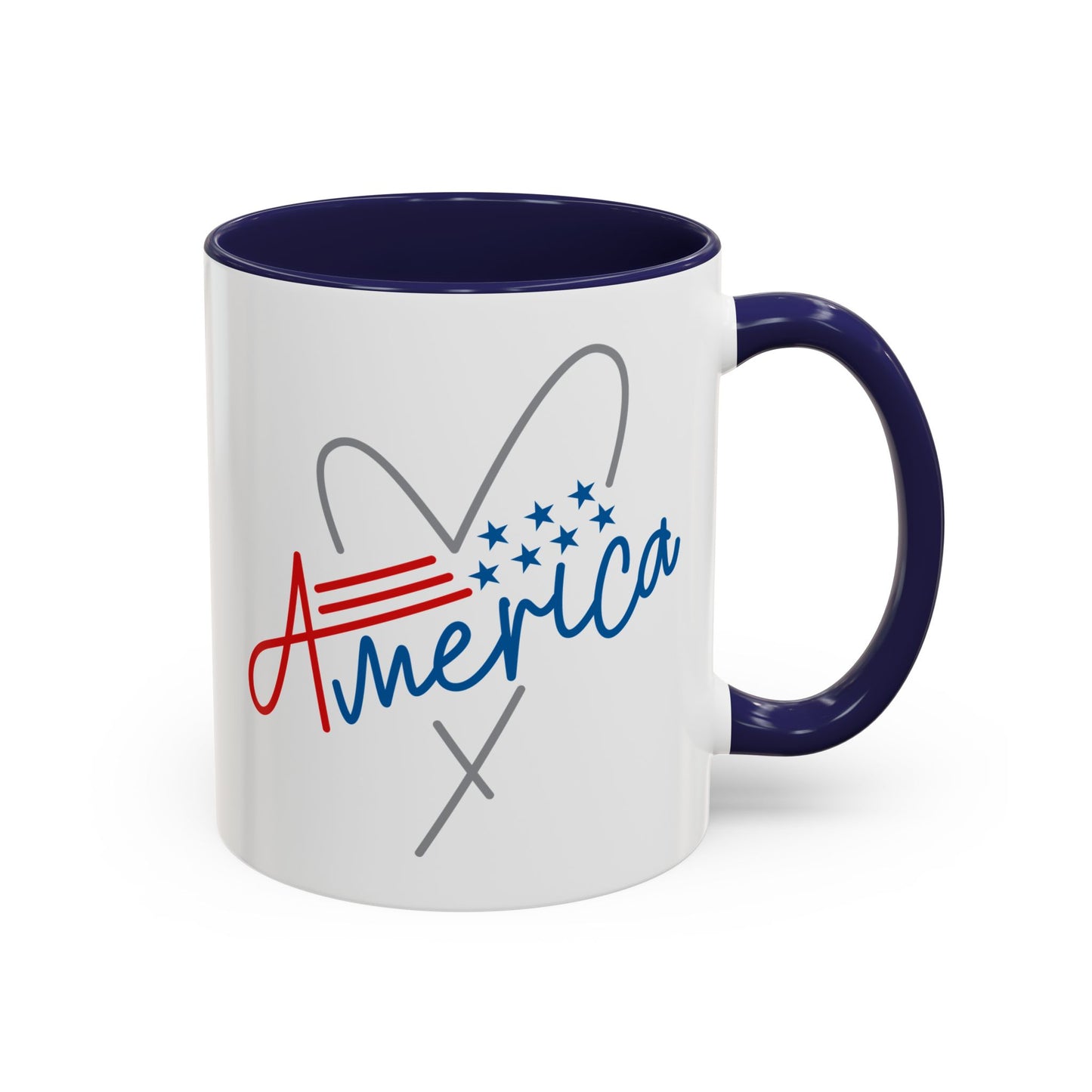 4th of July Mug - America Heart