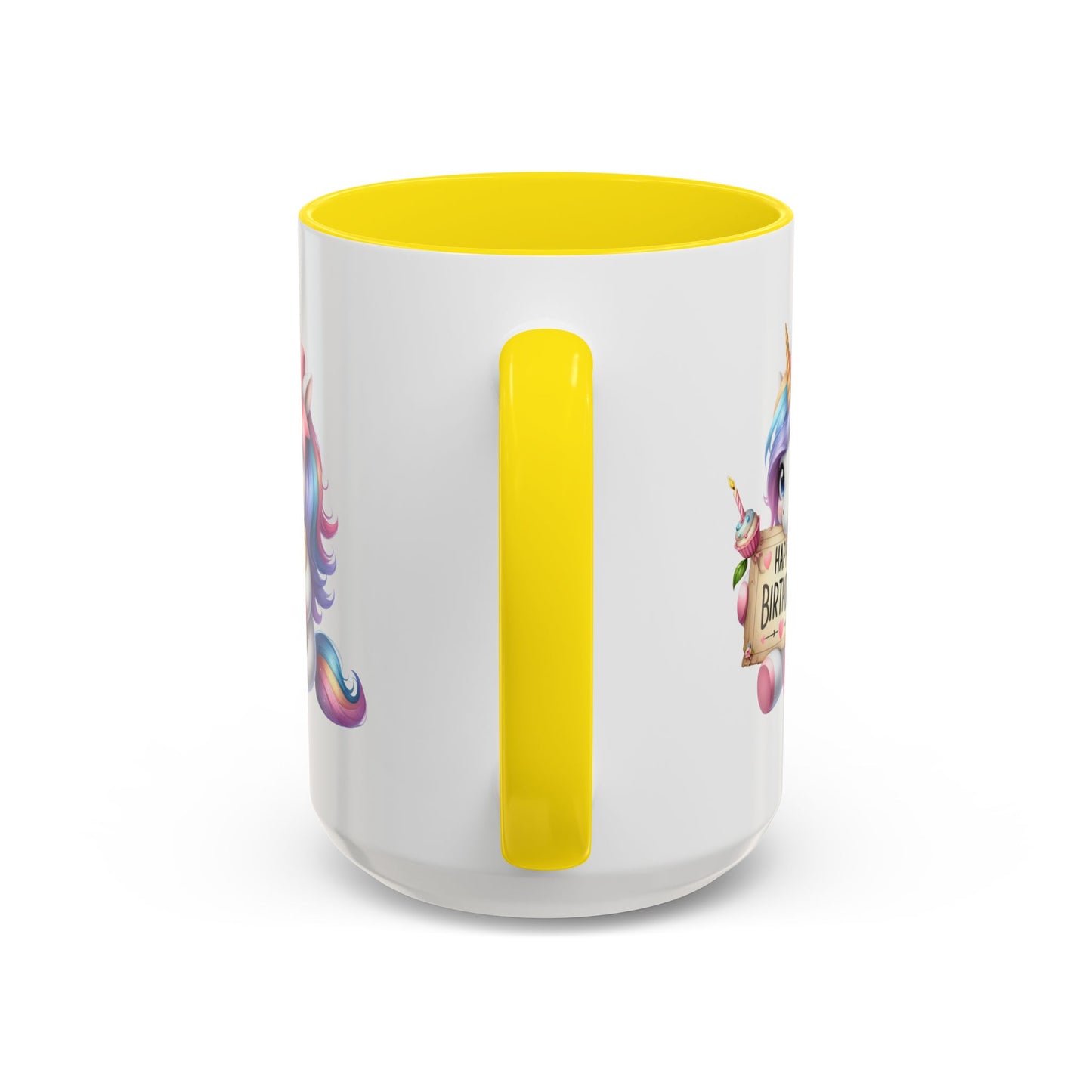 Birthday Mug - Girl Unicorn Happy Birthday Sign