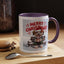 Christmas Mug - Merry Christmas Red Text Puppy Green Top 2