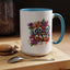 Wellness Mug - Good Vibes Only Graffiti Flowers