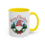 Christmas Mug - Merry Christmas Red Text Gnome Bow Tree