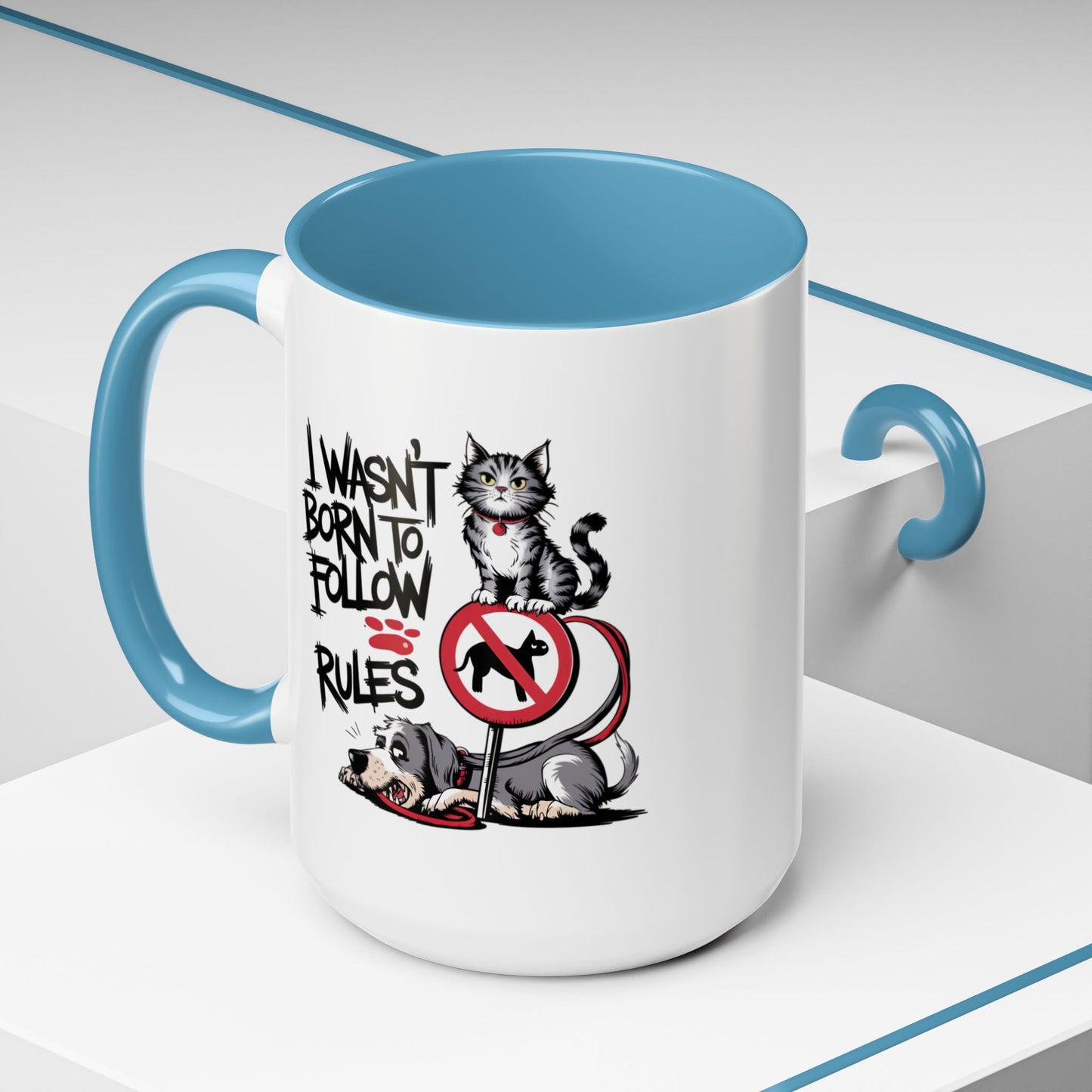 Animal Mug - I Wasn't Born To Follow Rules