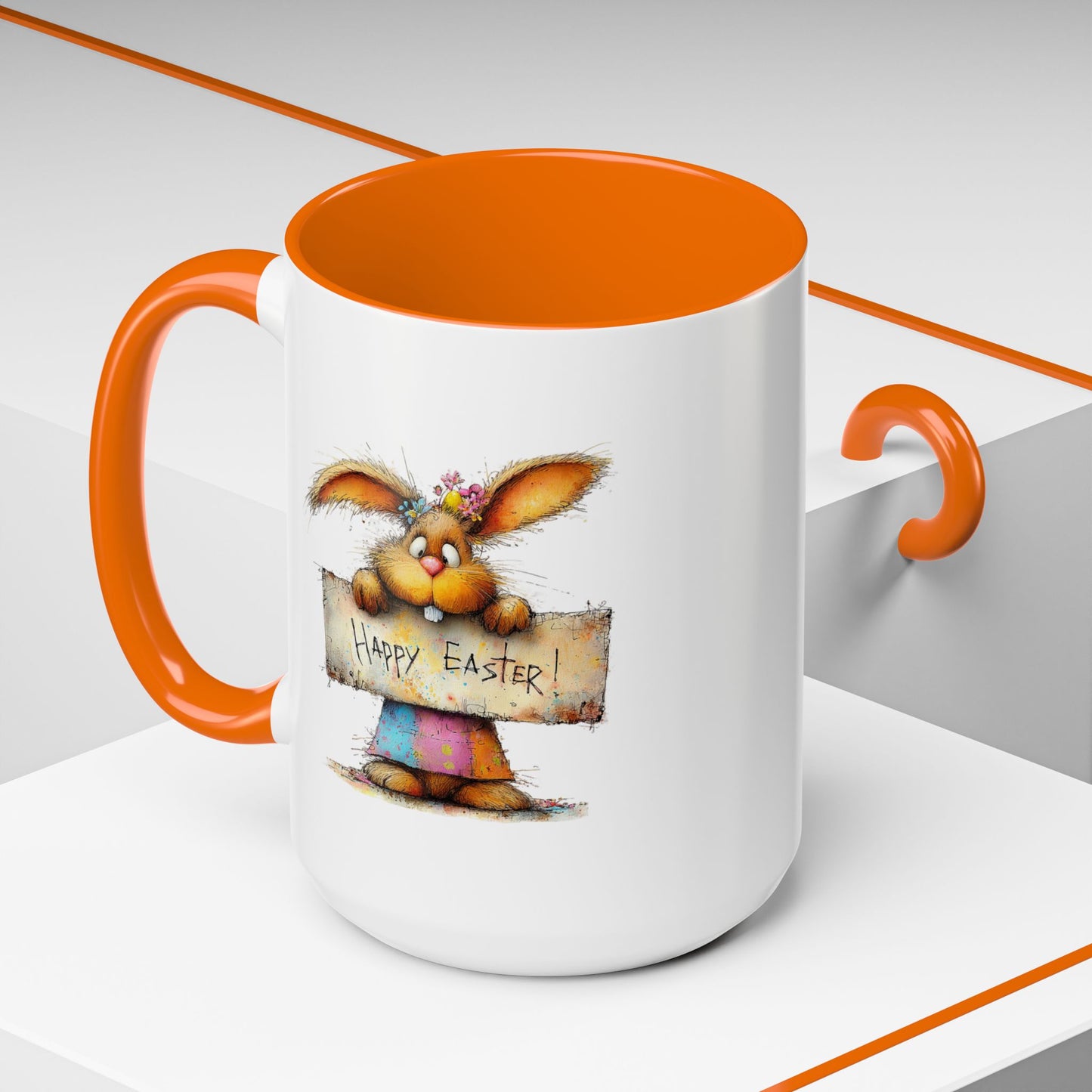 Easter Mug - Happy Easter Bunny Sign