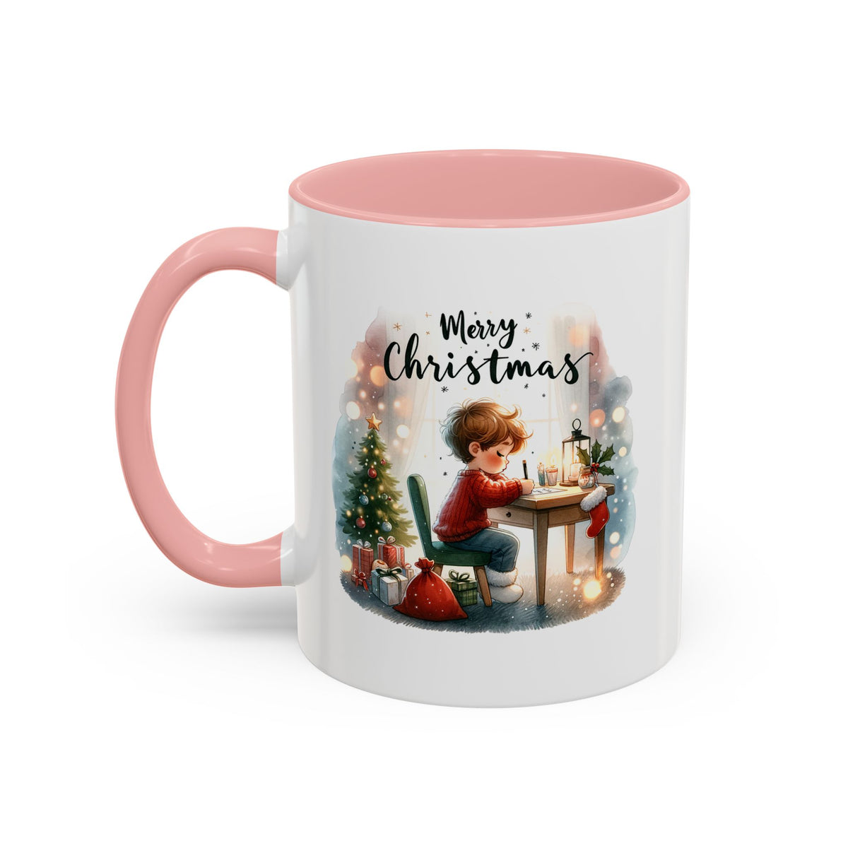 Chistmas Mug - Merry Christmas Child Writing