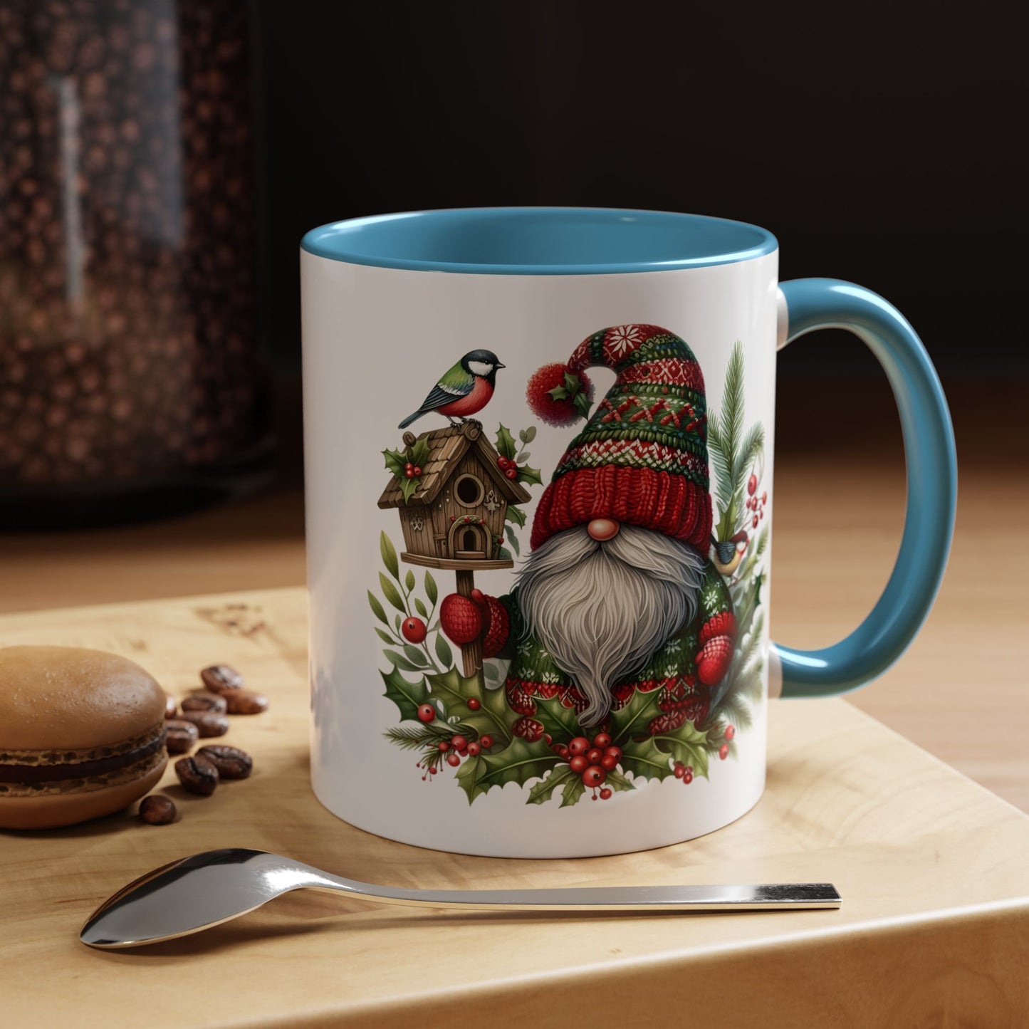 Christmas Mug - Red and Green Gnome