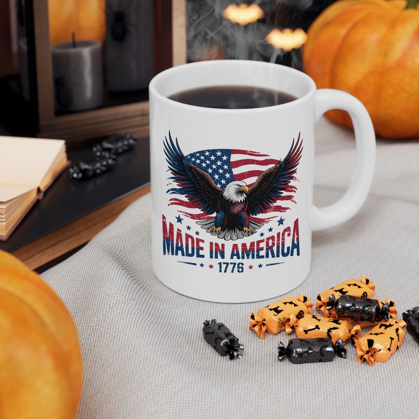 4th of July Mug - Made in America Eagle