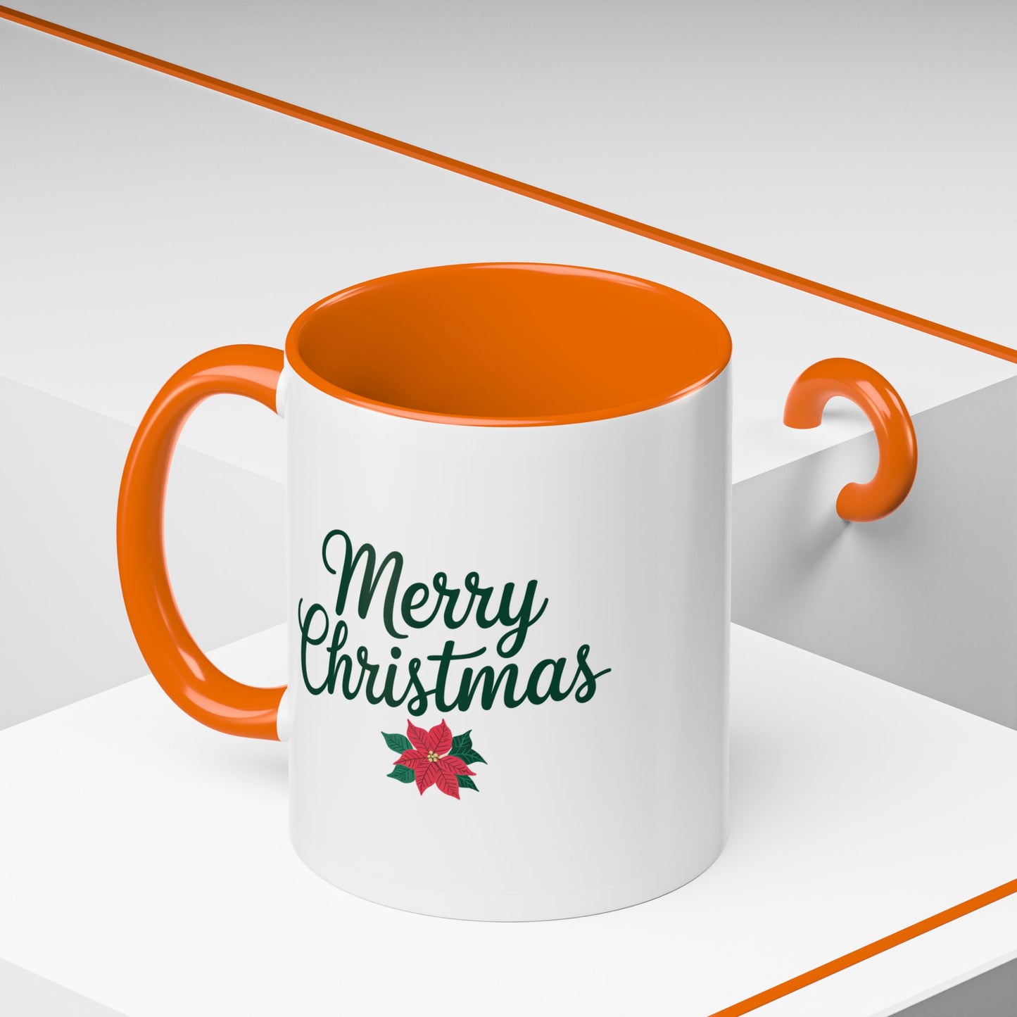 Christmas Mug - Merry Christmas Green Text