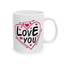 Anniversary Mug - Love You Heart & Arrows
